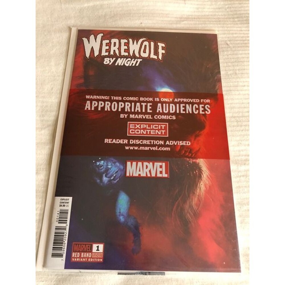 WEREWOLF BY NIGHT RED BAND #1 RAHZZAH VARIANT POLYBAGGED MARVEL COMICS (2024)